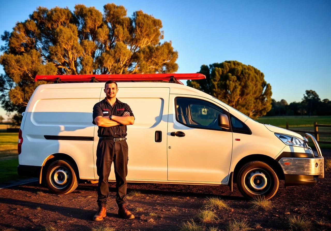 Fix My Signals technician on site in regional Victoria